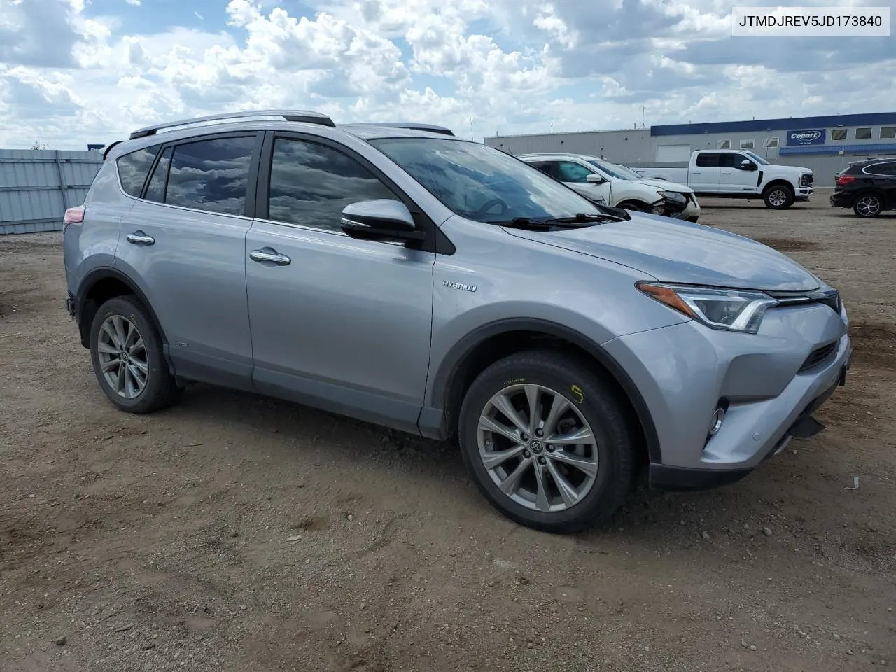 2018 Toyota Rav4 Hv Limited VIN: JTMDJREV5JD173840 Lot: 69468974