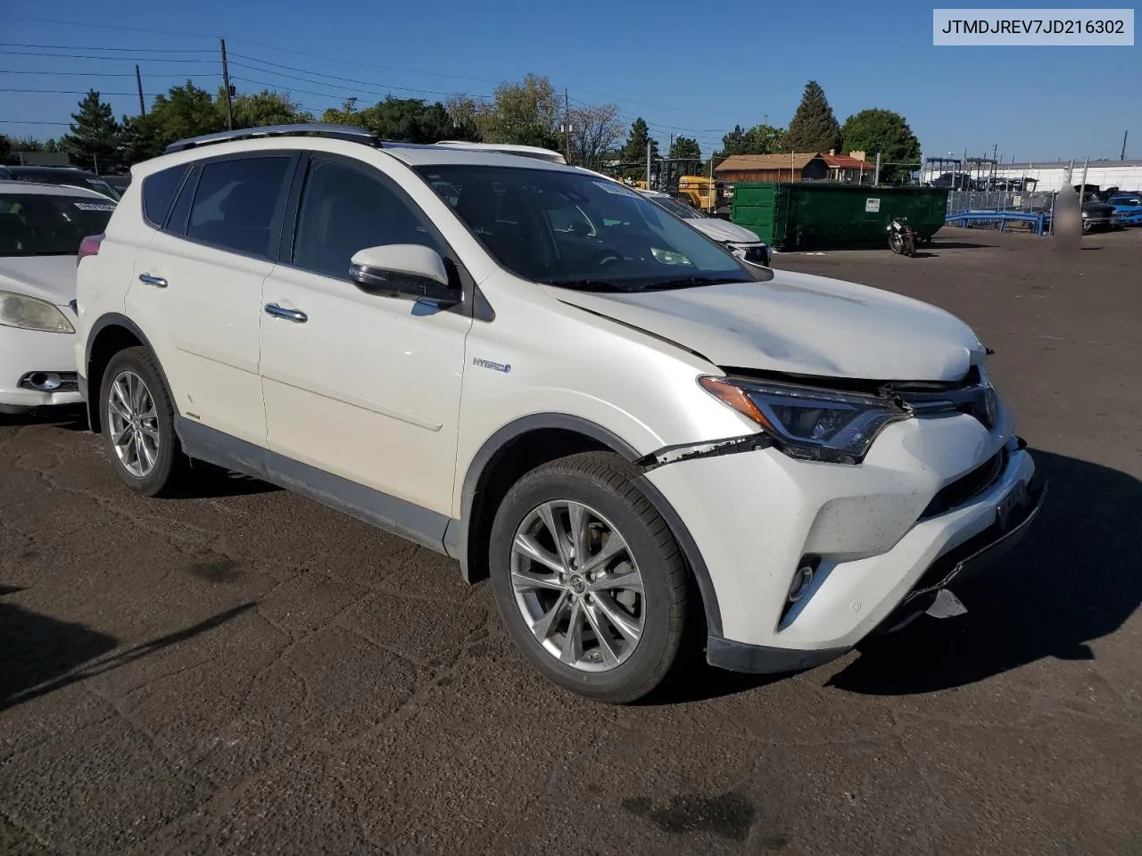 2018 Toyota Rav4 Hv Limited VIN: JTMDJREV7JD216302 Lot: 69867924