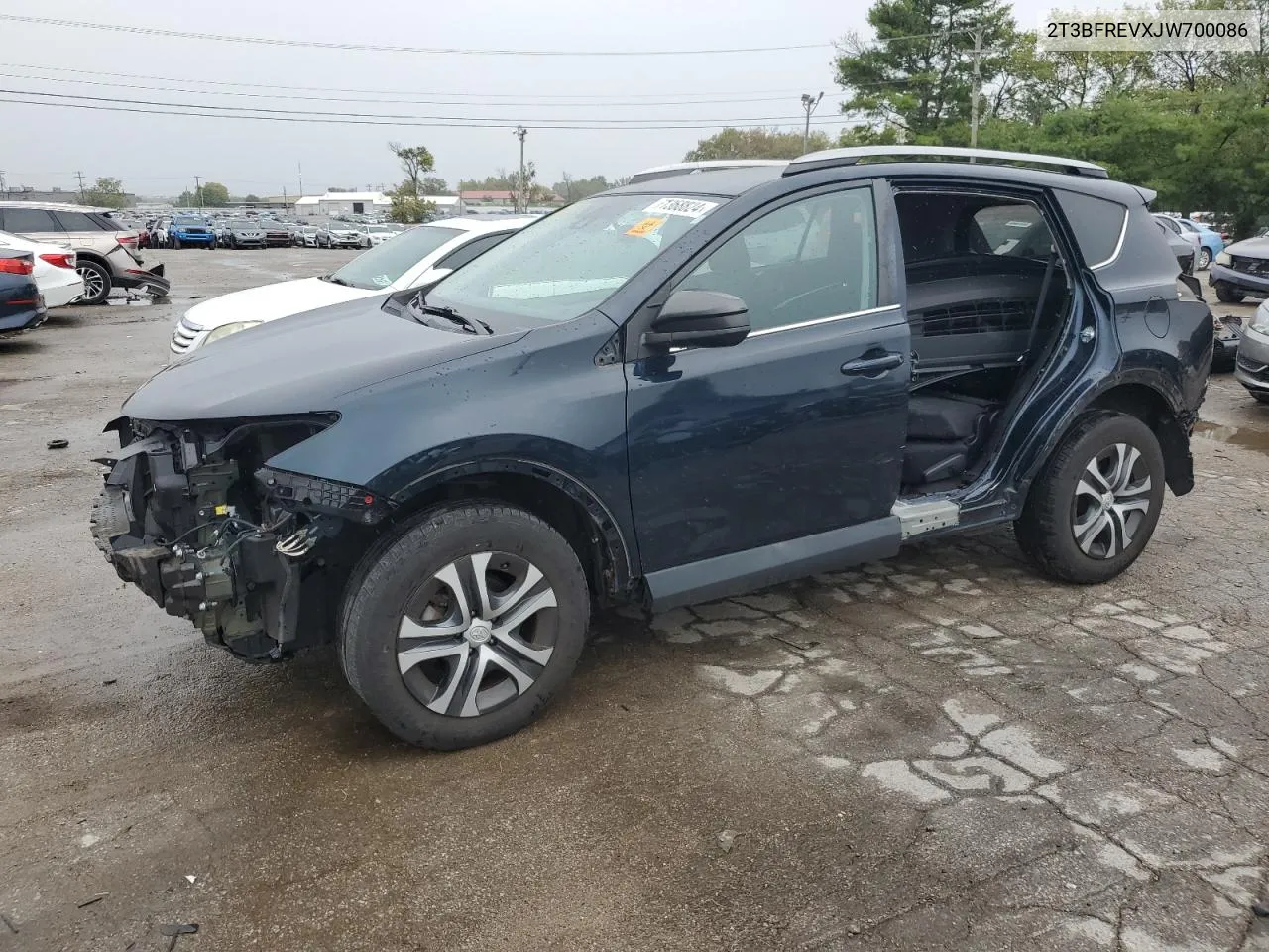 2018 Toyota Rav4 Le VIN: 2T3BFREVXJW700086 Lot: 71368824