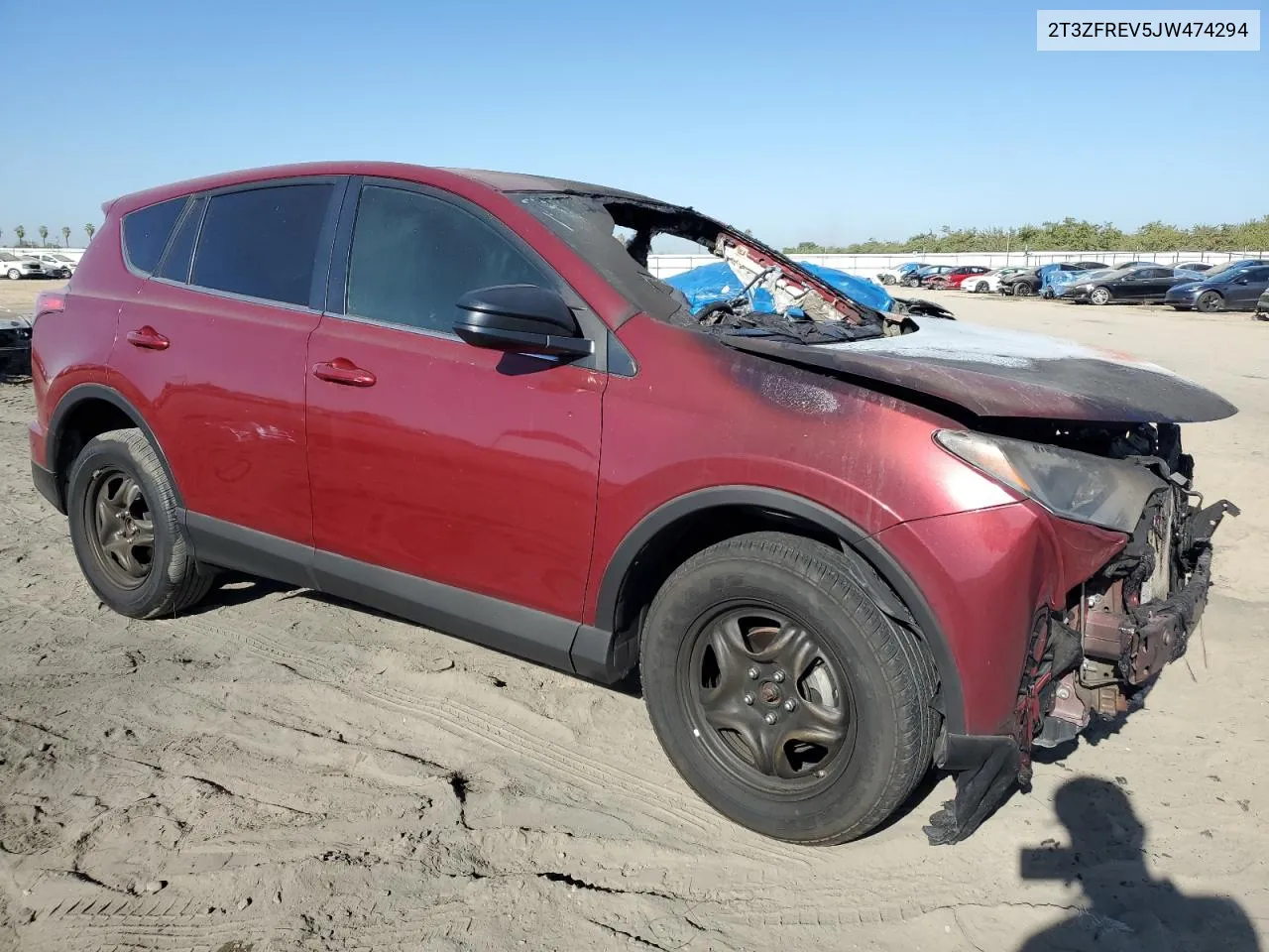 2018 Toyota Rav4 Le VIN: 2T3ZFREV5JW474294 Lot: 71605604