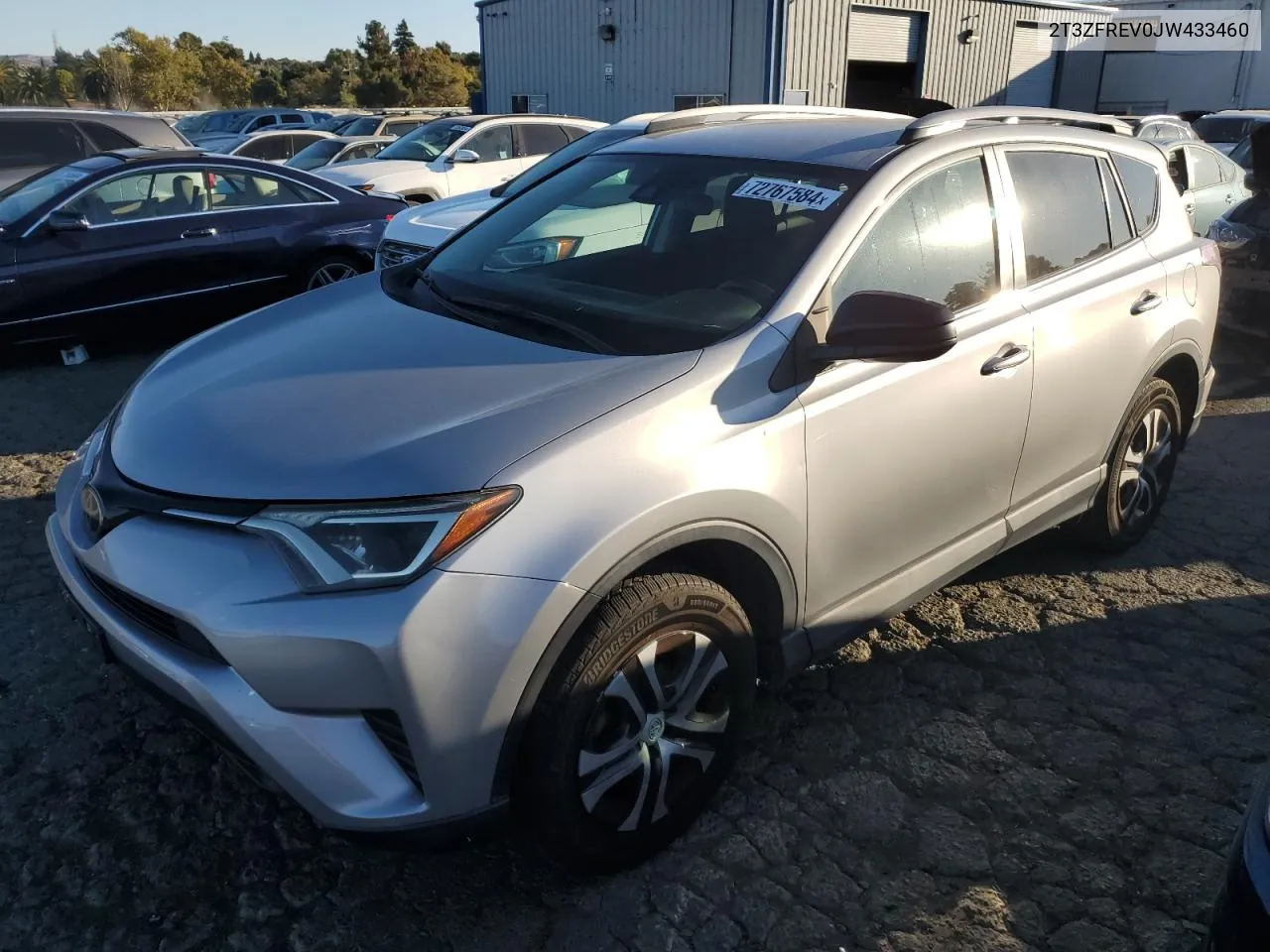 2018 Toyota Rav4 Le VIN: 2T3ZFREV0JW433460 Lot: 72767584