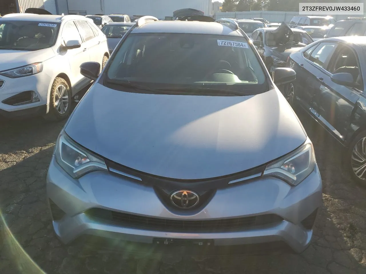 2018 Toyota Rav4 Le VIN: 2T3ZFREV0JW433460 Lot: 72767584