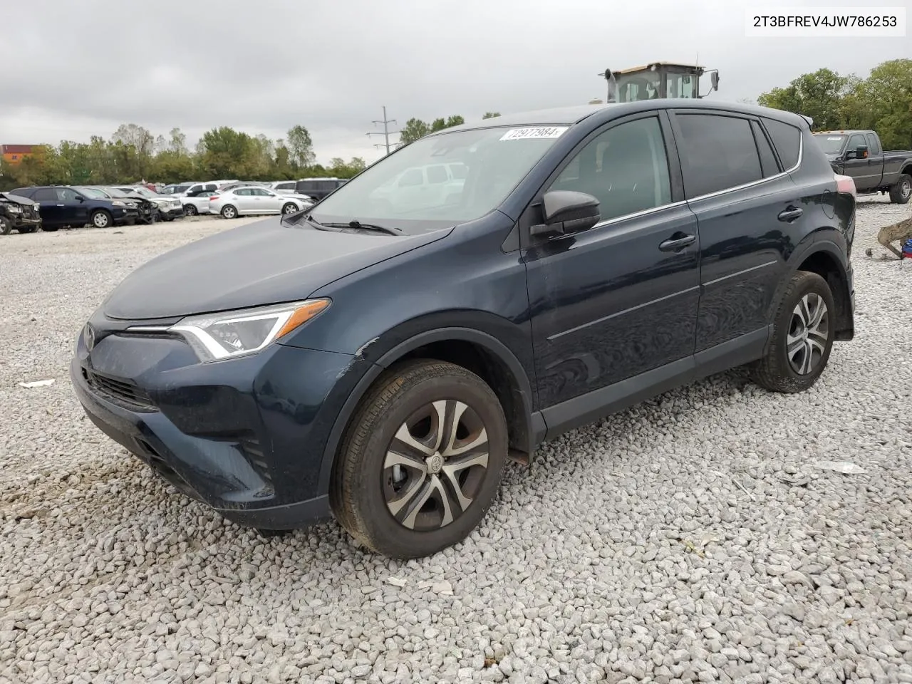 2018 Toyota Rav4 Le VIN: 2T3BFREV4JW786253 Lot: 72977984