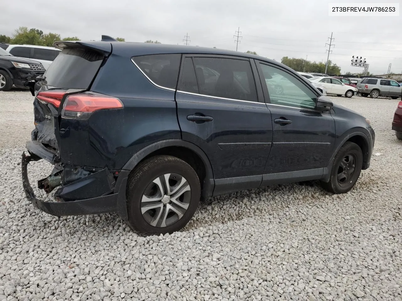 2018 Toyota Rav4 Le VIN: 2T3BFREV4JW786253 Lot: 72977984