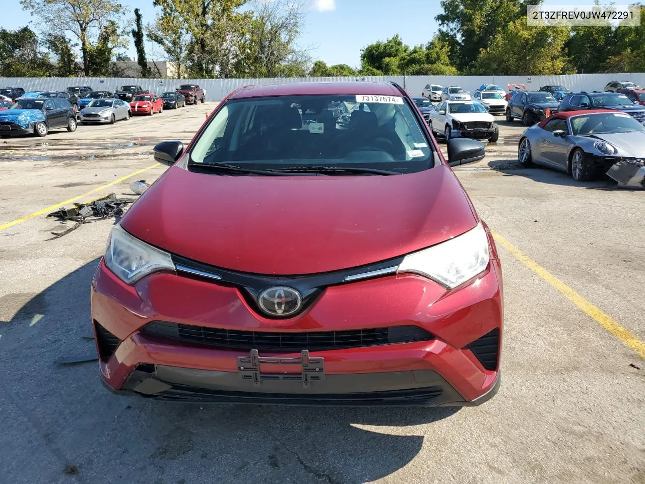 2018 Toyota Rav4 Le VIN: 2T3ZFREV0JW472291 Lot: 73137674