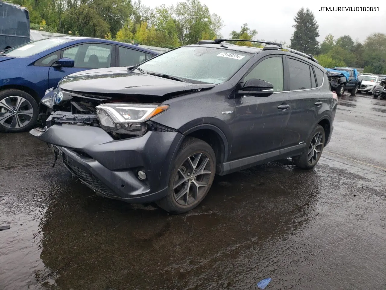 2018 Toyota Rav4 Hv Se VIN: JTMJJREV8JD180851 Lot: 73149234