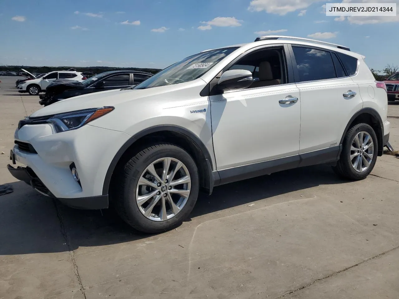 2018 Toyota Rav4 Hv Limited VIN: JTMDJREV2JD214344 Lot: 73190934