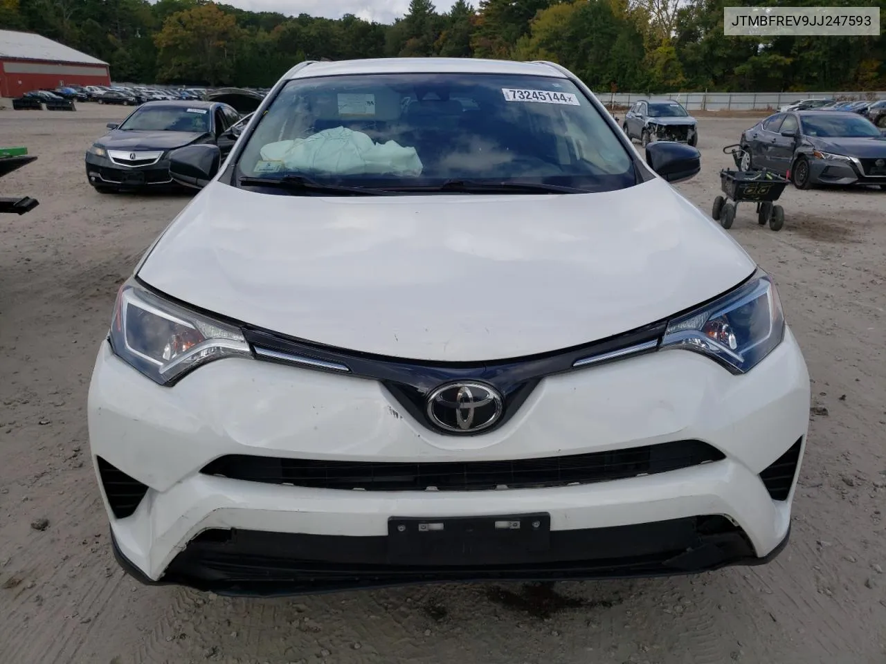 2018 Toyota Rav4 Le VIN: JTMBFREV9JJ247593 Lot: 73245144