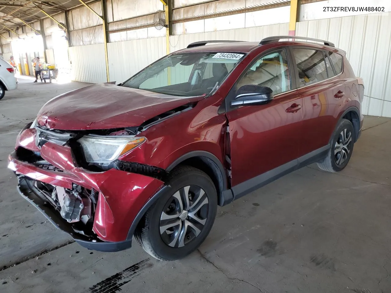 2T3ZFREV8JW488402 2018 Toyota Rav4 Le