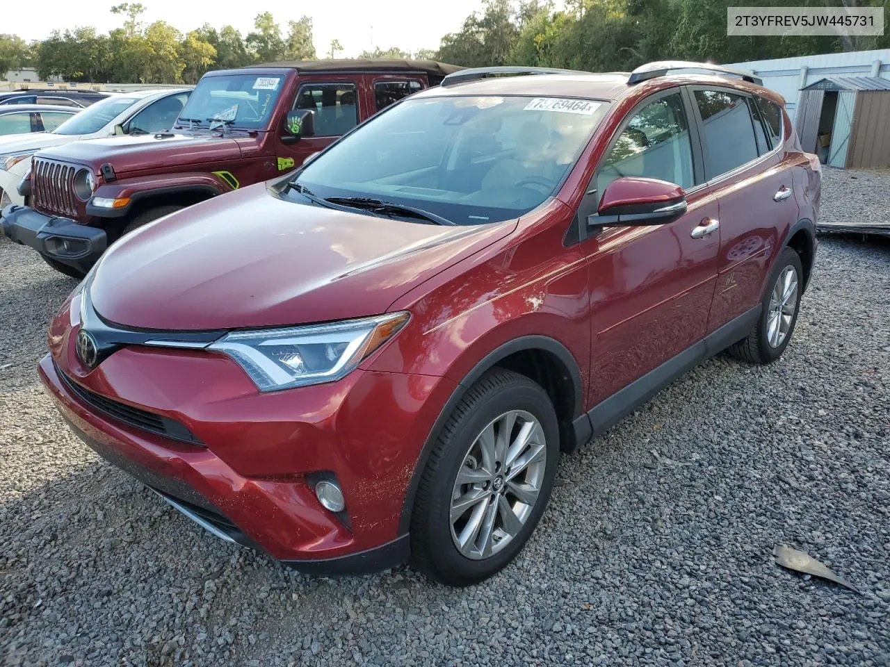 2018 Toyota Rav4 Limited VIN: 2T3YFREV5JW445731 Lot: 73769464