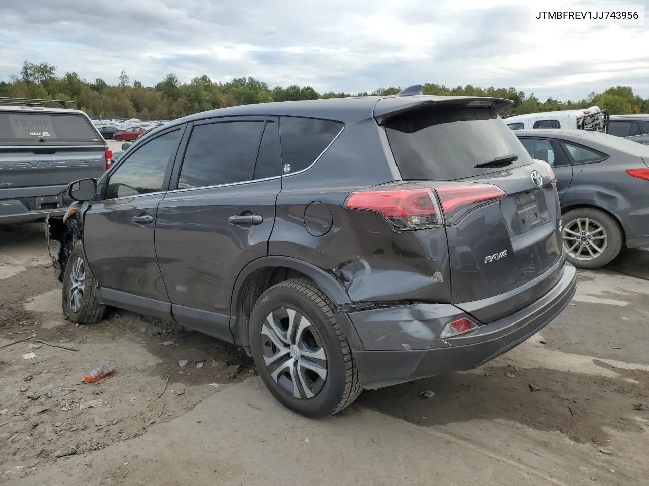 2018 Toyota Rav4 Le VIN: JTMBFREV1JJ743956 Lot: 73783344