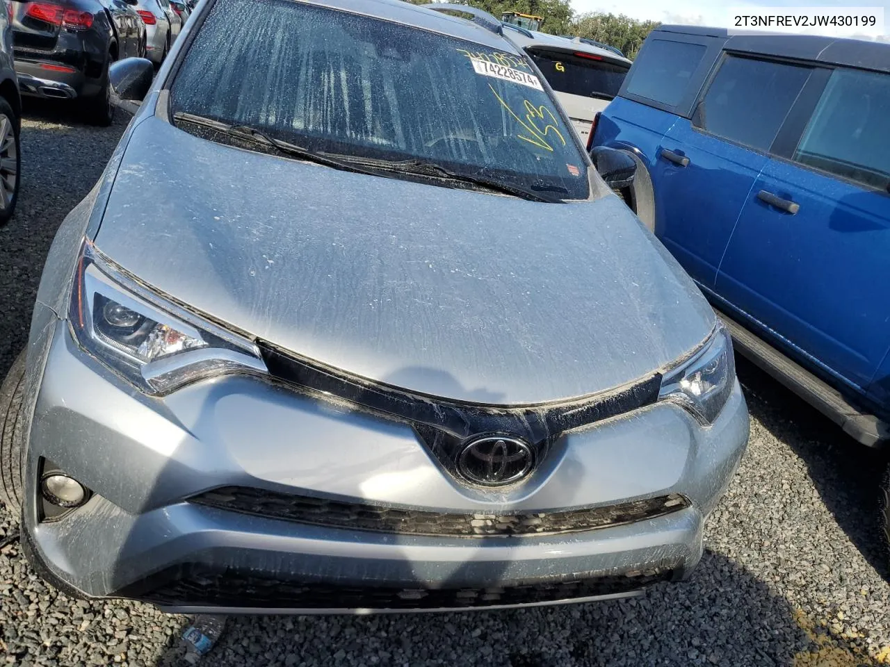 2018 Toyota Rav4 Se VIN: 2T3NFREV2JW430199 Lot: 74228574