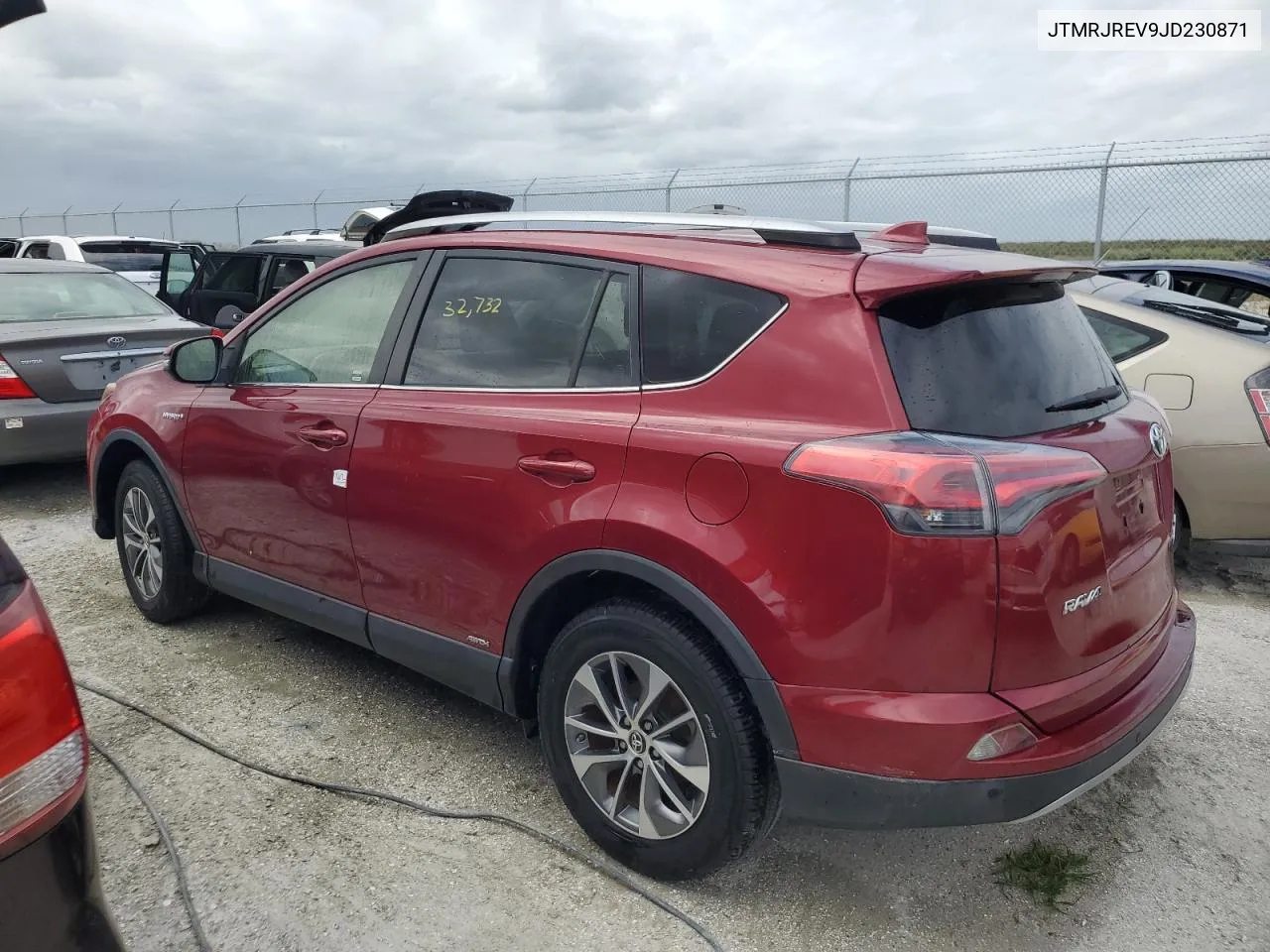 JTMRJREV9JD230871 2018 Toyota Rav4 Hv Le