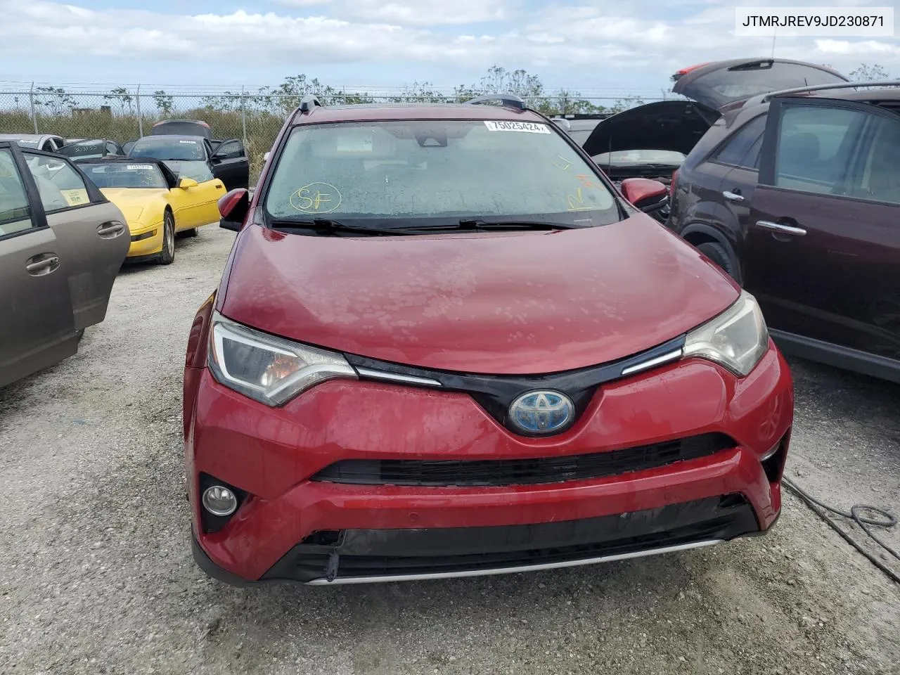 JTMRJREV9JD230871 2018 Toyota Rav4 Hv Le