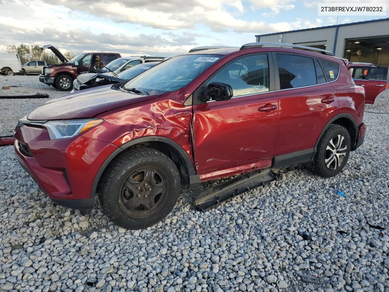 2018 Toyota Rav4 Le VIN: 2T3BFREVXJW780232 Lot: 75562574