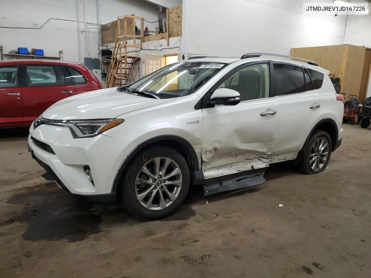 2018 Toyota Rav4 Hv Limited VIN: JTMDJREV1JD167226 Lot: 76918794