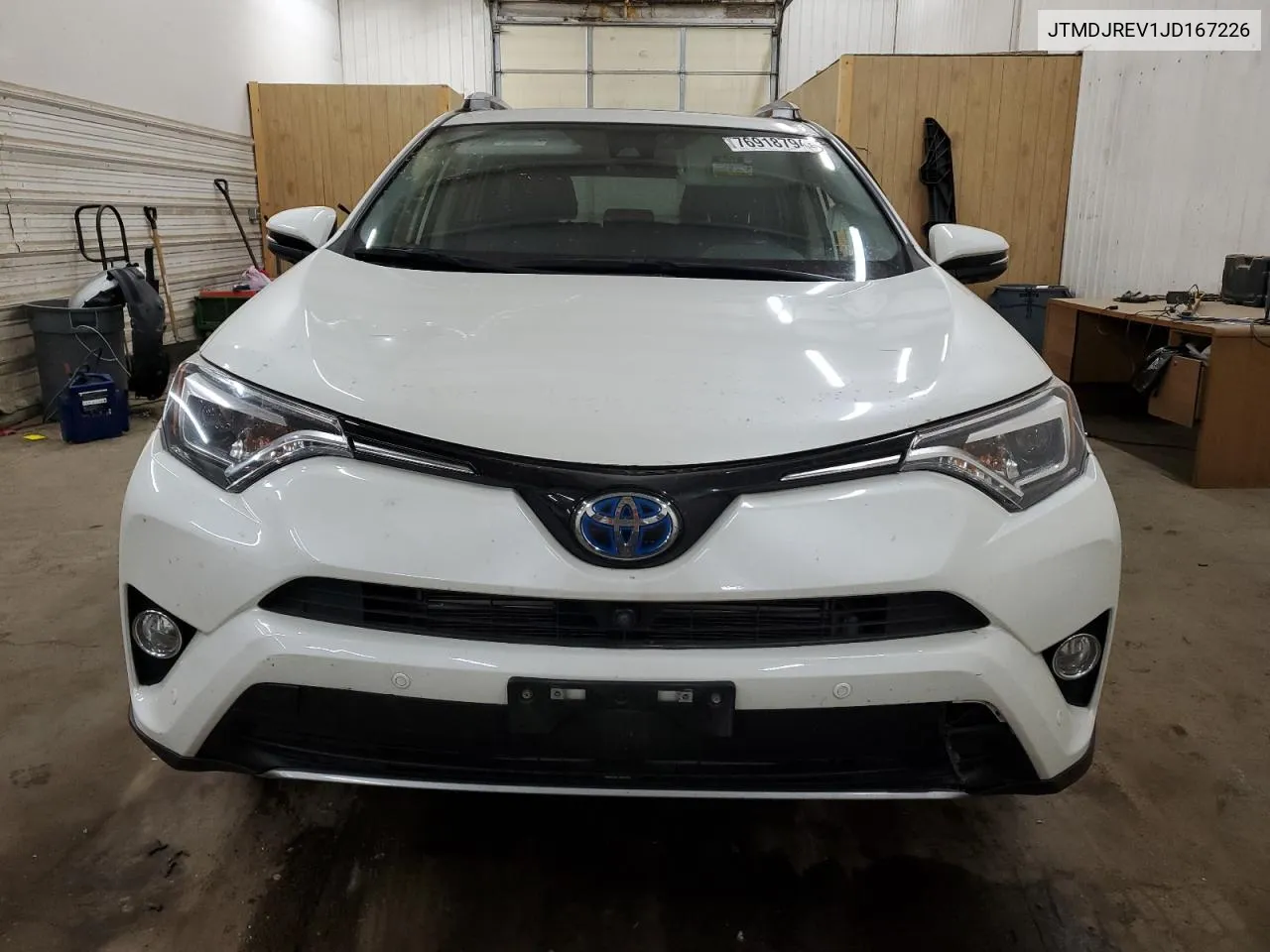 2018 Toyota Rav4 Hv Limited VIN: JTMDJREV1JD167226 Lot: 76918794