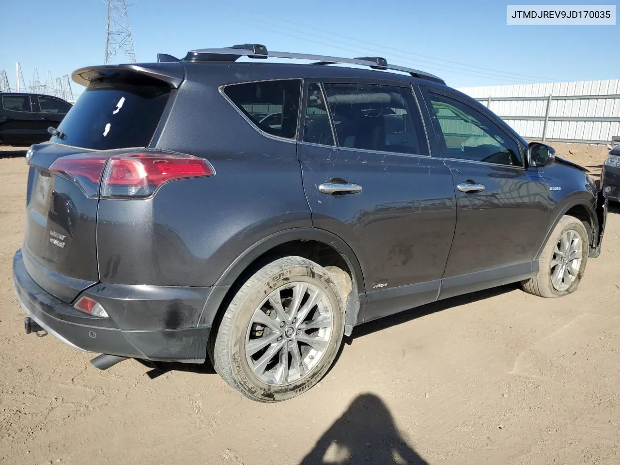 2018 Toyota Rav4 Hv Limited VIN: JTMDJREV9JD170035 Lot: 77283034