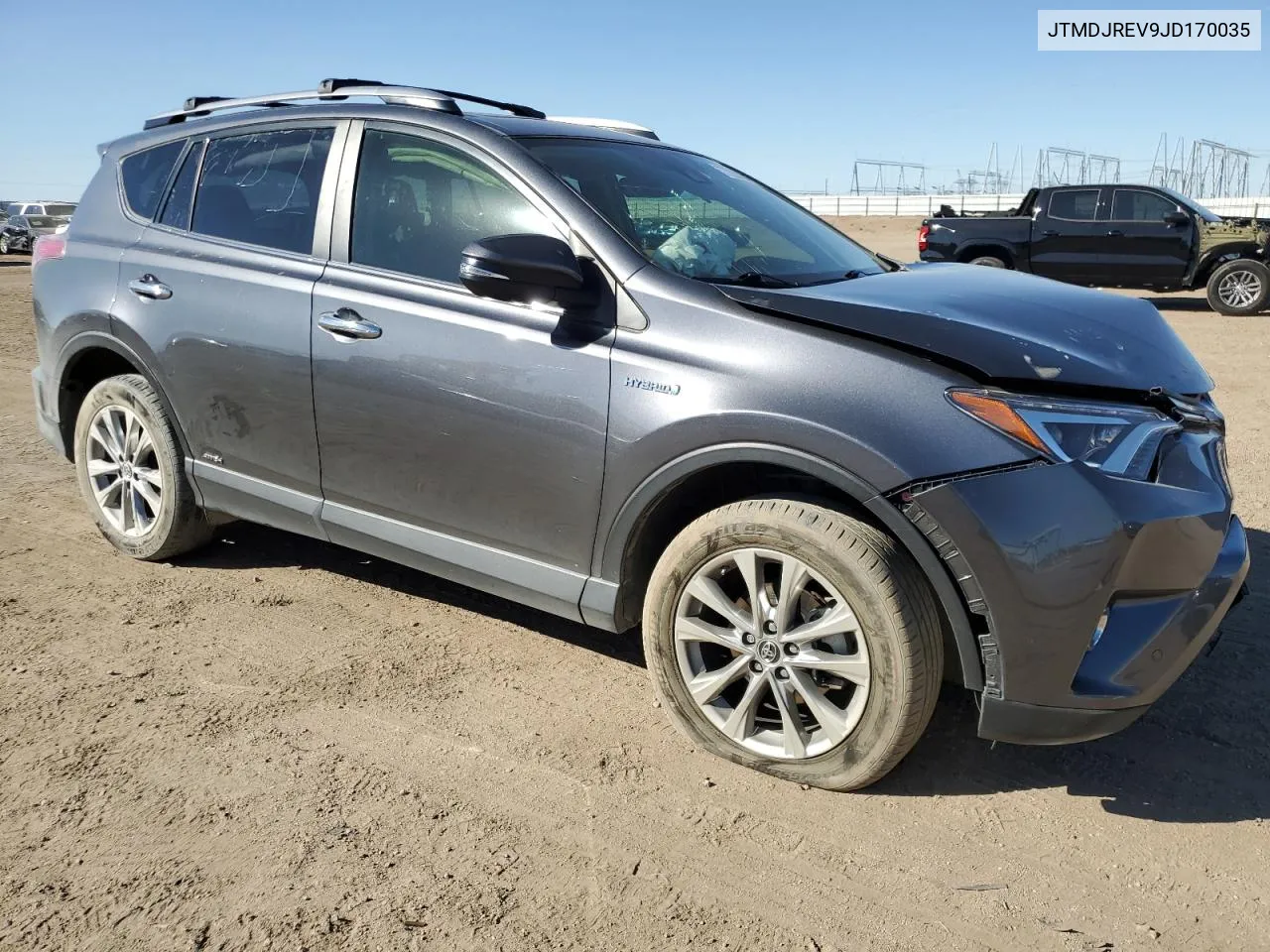 2018 Toyota Rav4 Hv Limited VIN: JTMDJREV9JD170035 Lot: 77283034