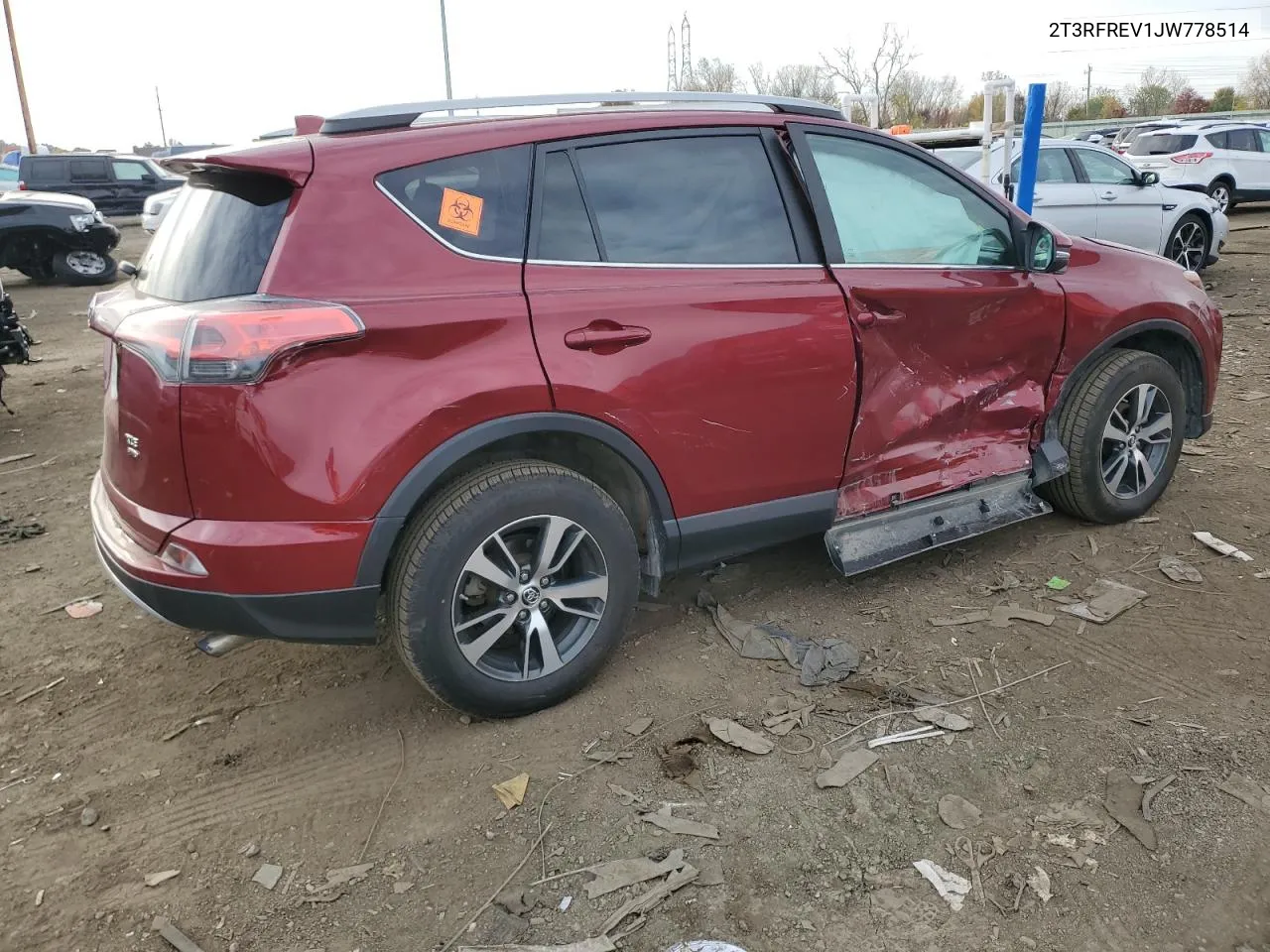 2018 Toyota Rav4 Adventure VIN: 2T3RFREV1JW778514 Lot: 77578364