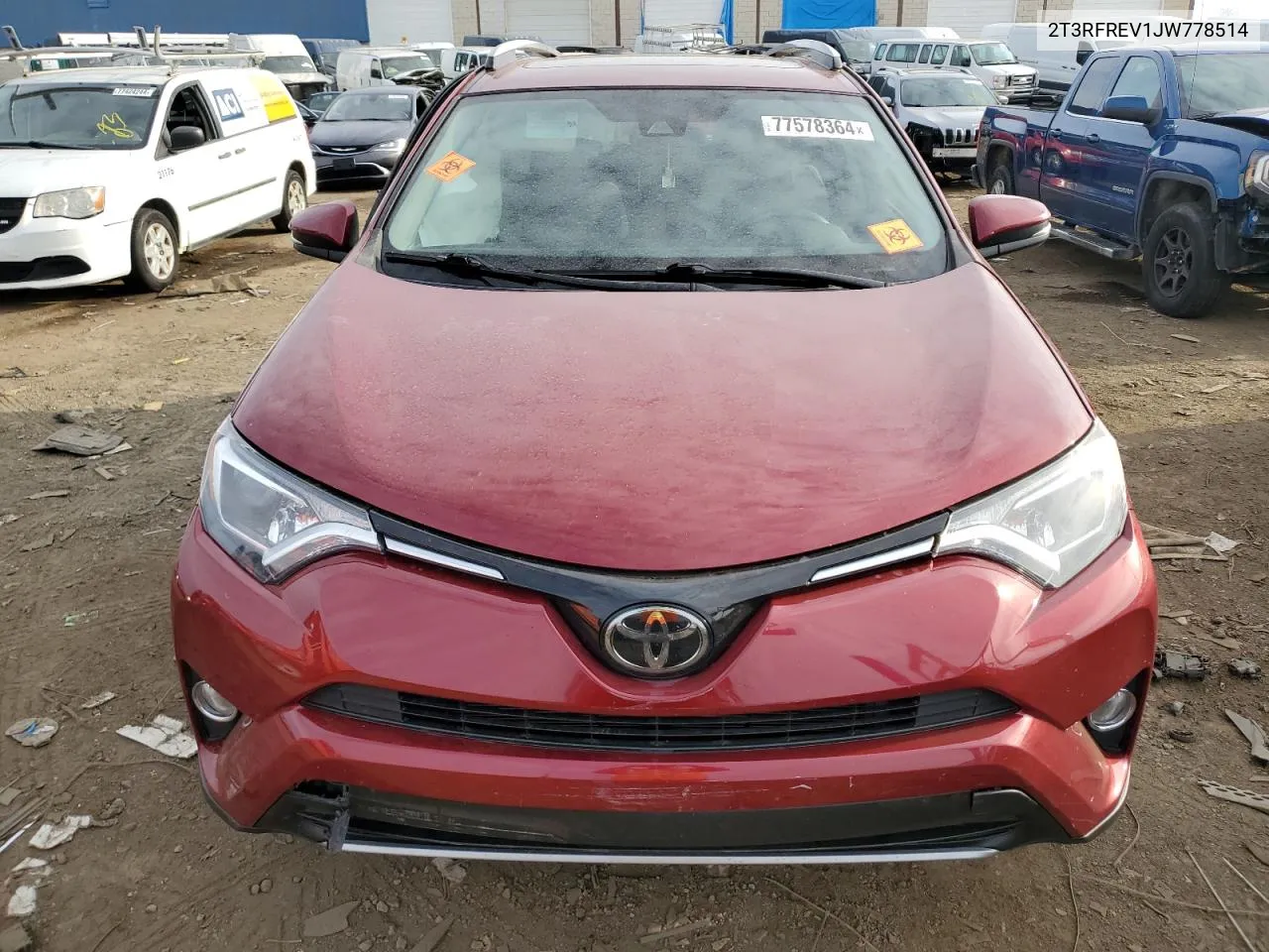 2018 Toyota Rav4 Adventure VIN: 2T3RFREV1JW778514 Lot: 77578364