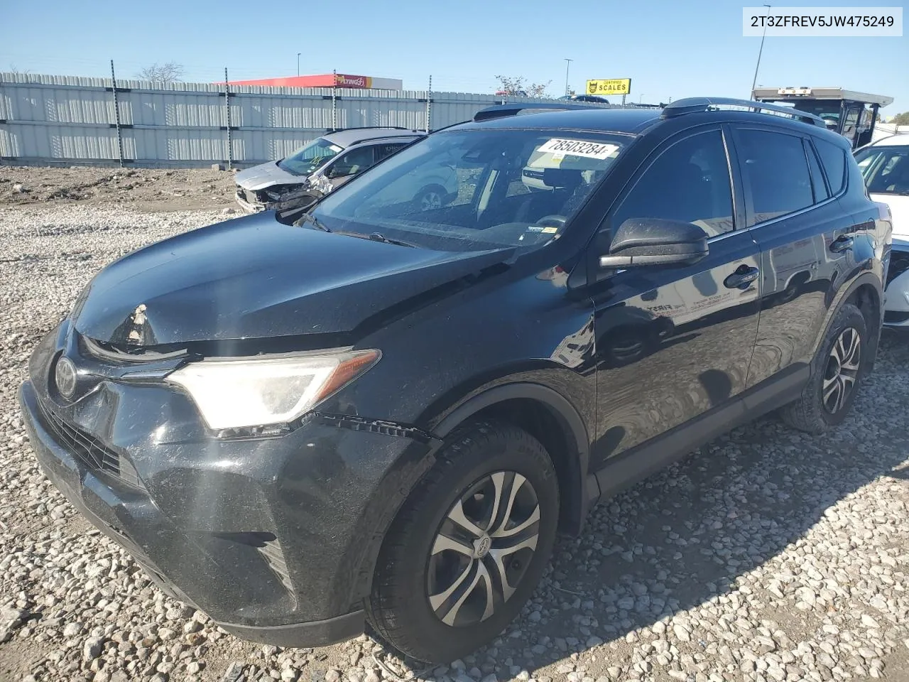 2018 Toyota Rav4 Le VIN: 2T3ZFREV5JW475249 Lot: 78503284