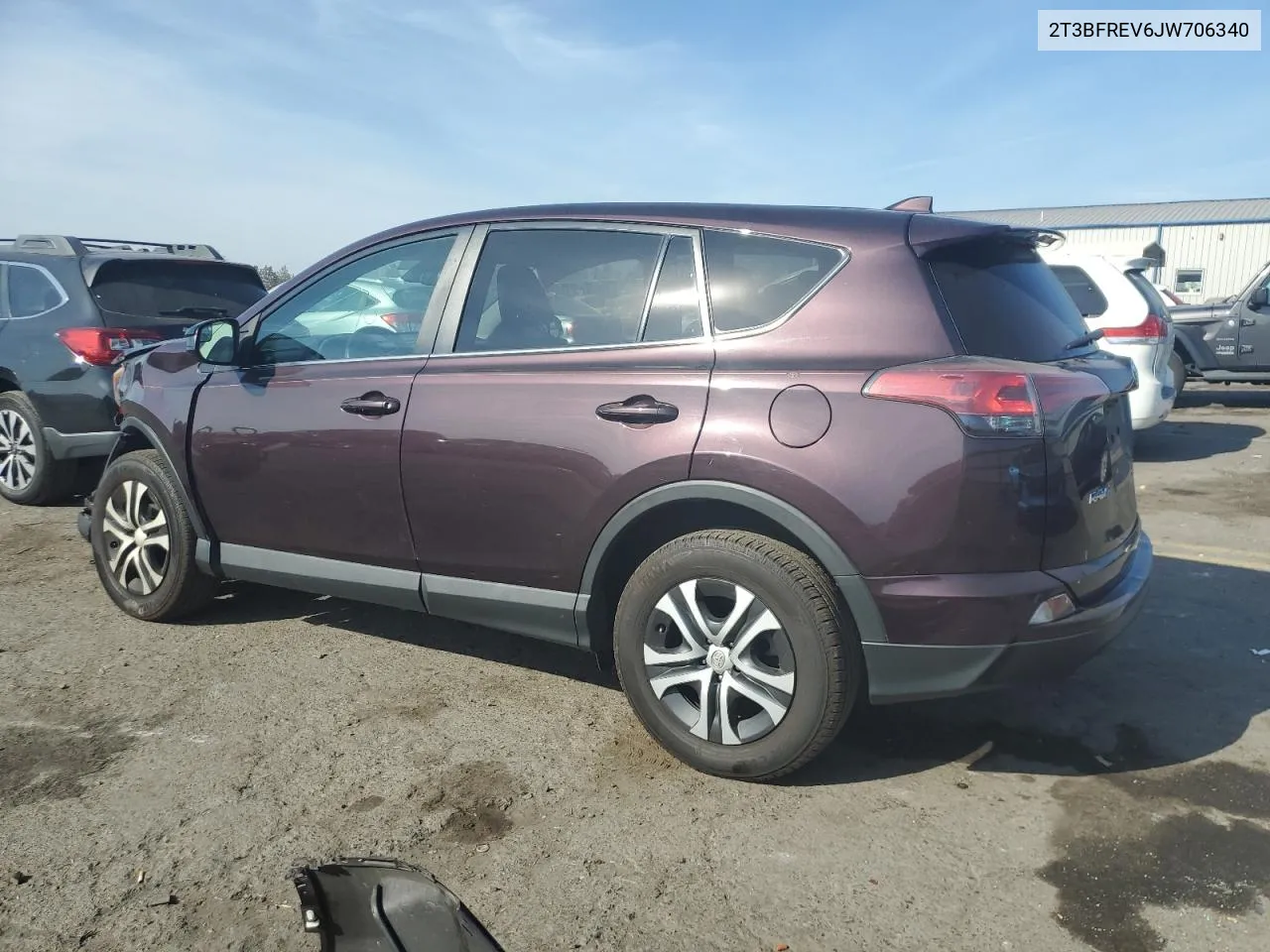 2018 Toyota Rav4 Le VIN: 2T3BFREV6JW706340 Lot: 78661644