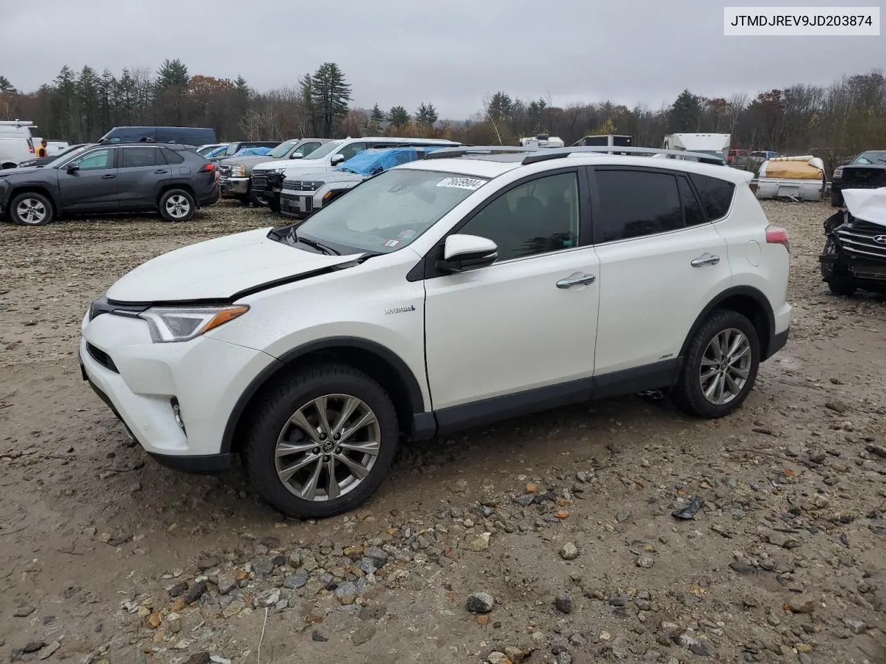 2018 Toyota Rav4 Hv Limited VIN: JTMDJREV9JD203874 Lot: 78689904