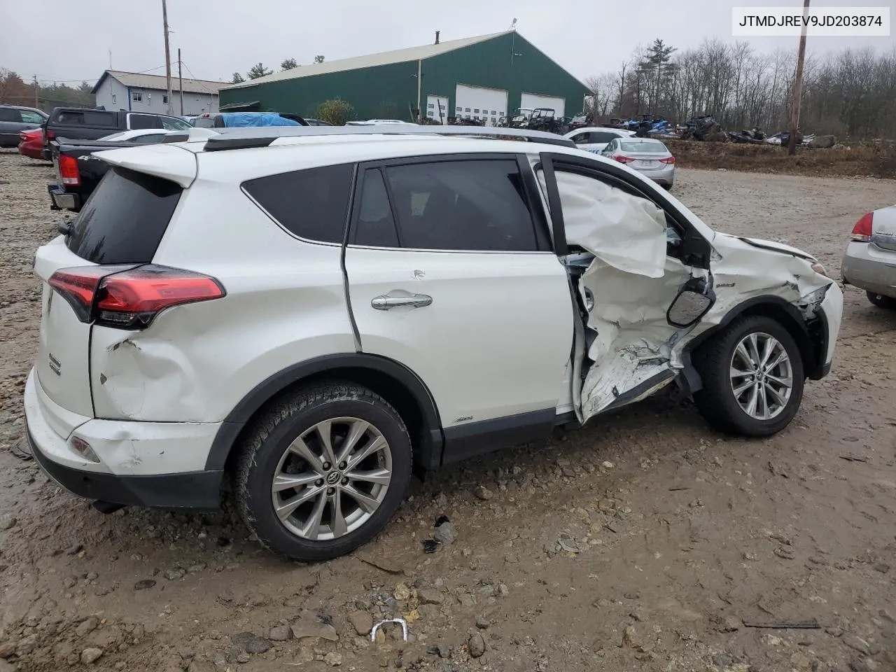 2018 Toyota Rav4 Hv Limited VIN: JTMDJREV9JD203874 Lot: 78689904