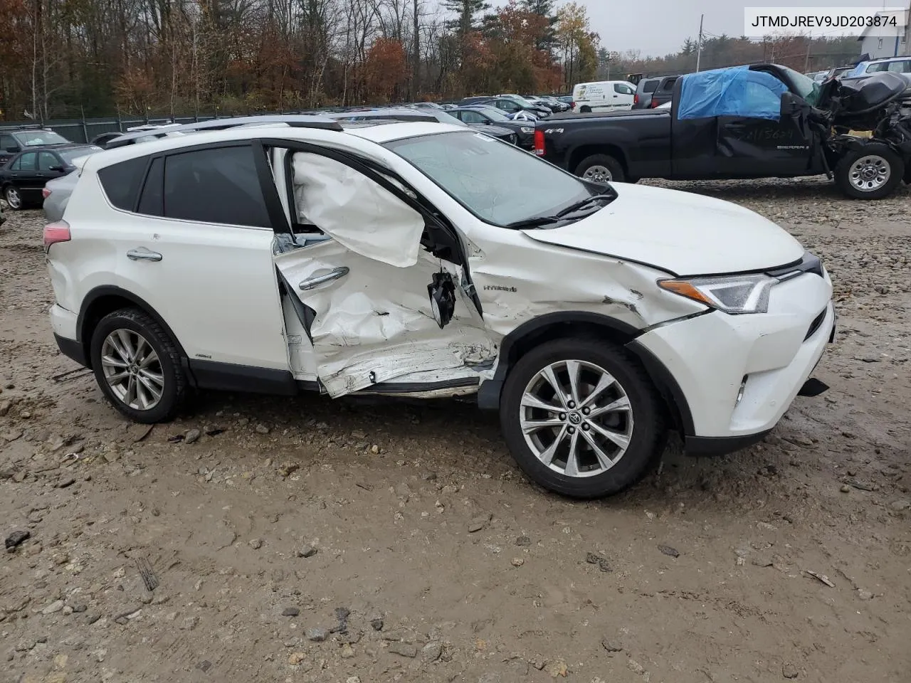 2018 Toyota Rav4 Hv Limited VIN: JTMDJREV9JD203874 Lot: 78689904