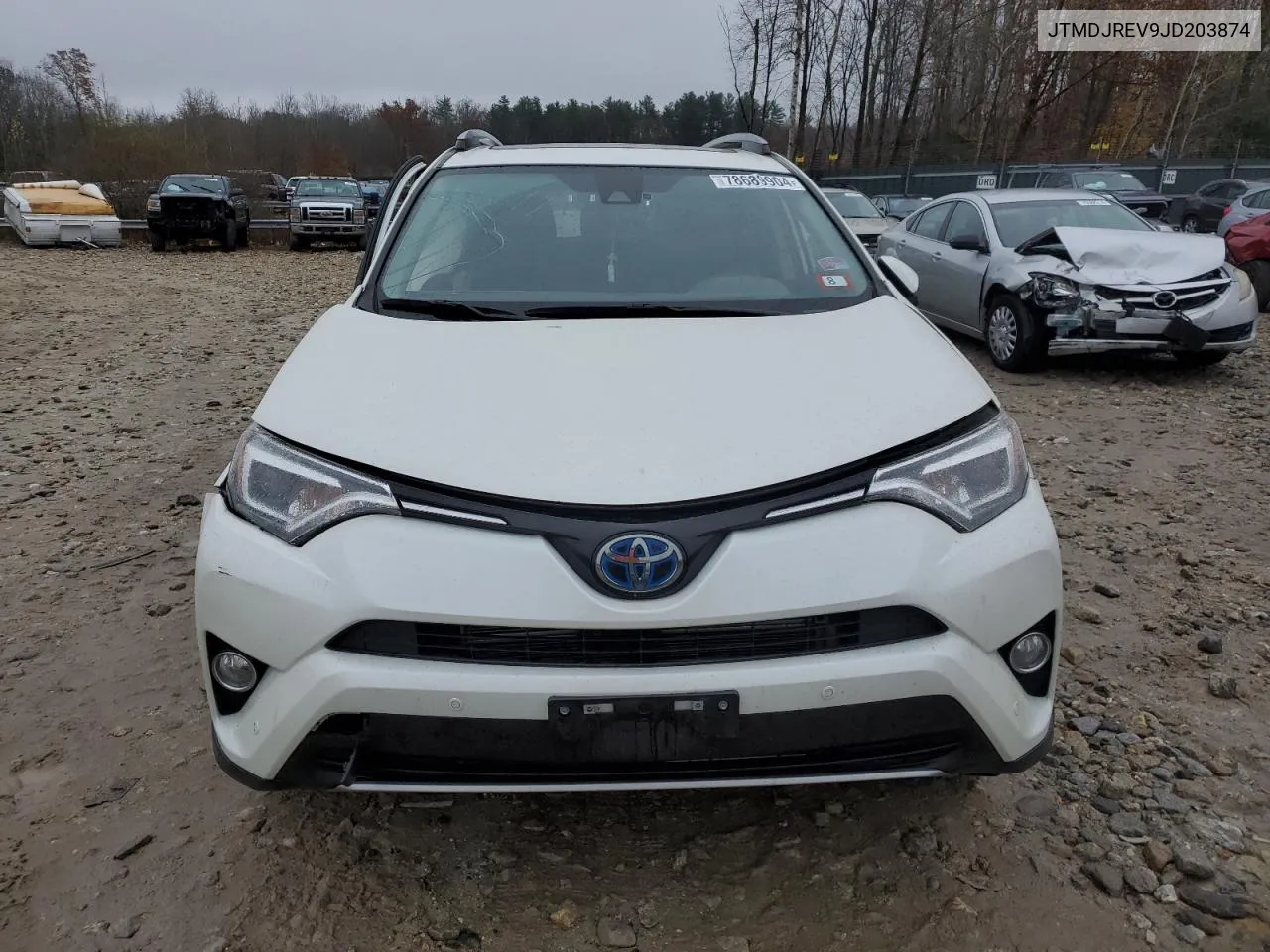 2018 Toyota Rav4 Hv Limited VIN: JTMDJREV9JD203874 Lot: 78689904