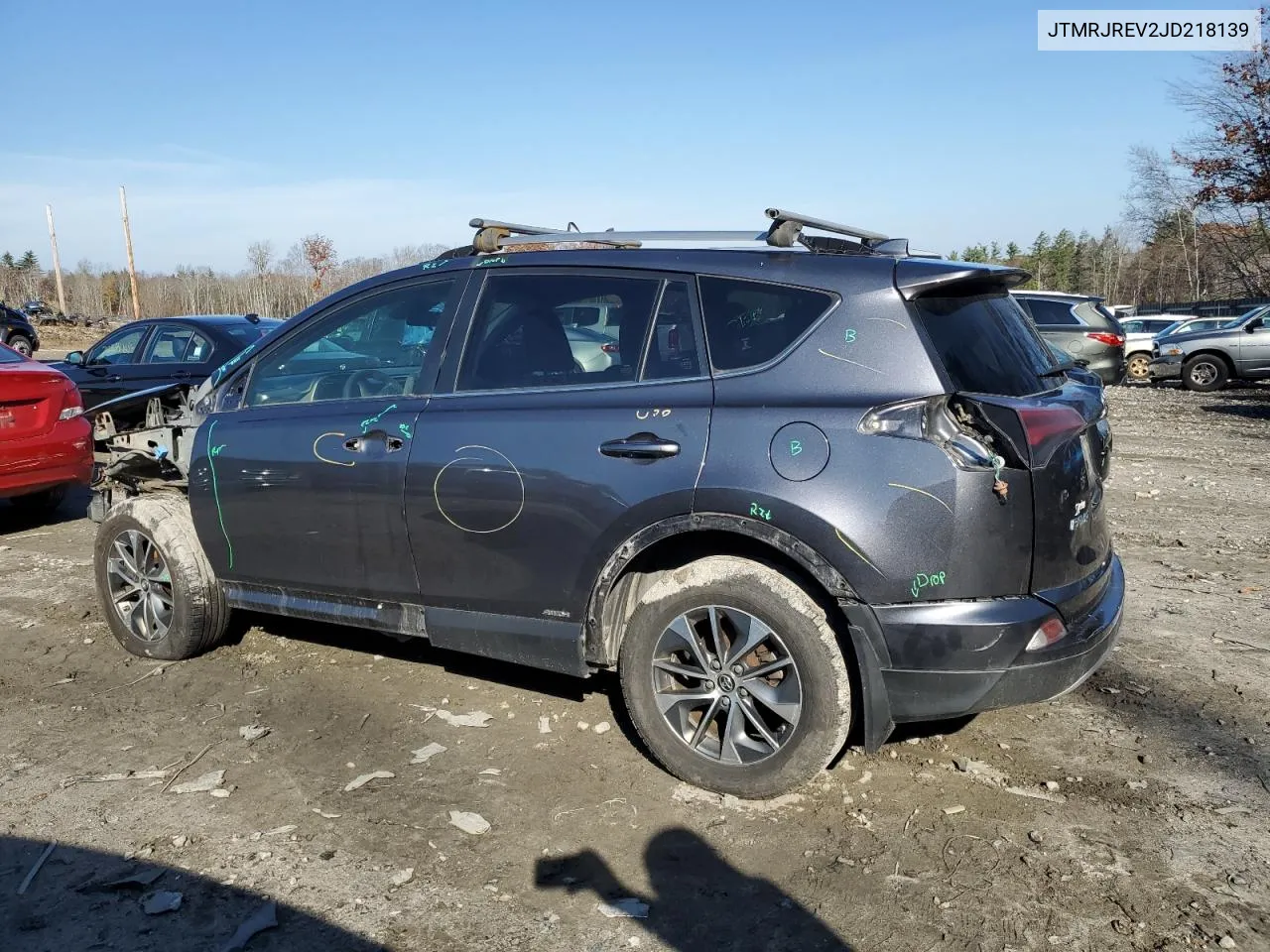 JTMRJREV2JD218139 2018 Toyota Rav4 Hv Le