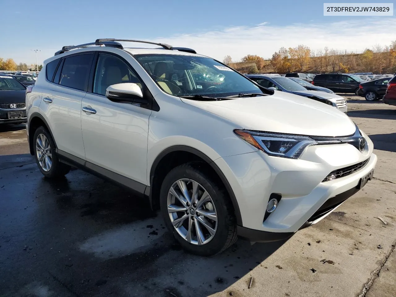 2018 Toyota Rav4 Limited VIN: 2T3DFREV2JW743829 Lot: 78959894