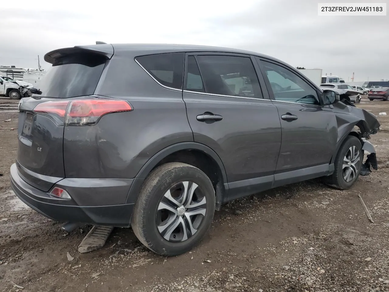 2018 Toyota Rav4 Le VIN: 2T3ZFREV2JW451183 Lot: 79085884