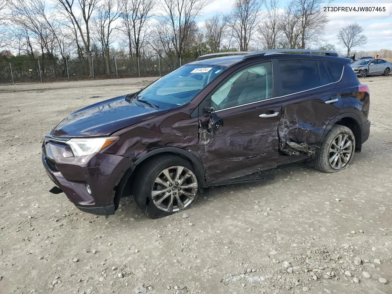 2018 Toyota Rav4 Limited VIN: 2T3DFREV4JW807465 Lot: 79744314