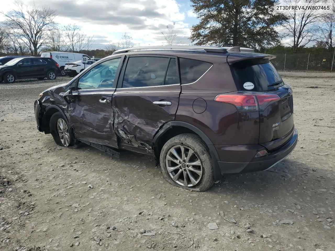 2018 Toyota Rav4 Limited VIN: 2T3DFREV4JW807465 Lot: 79744314