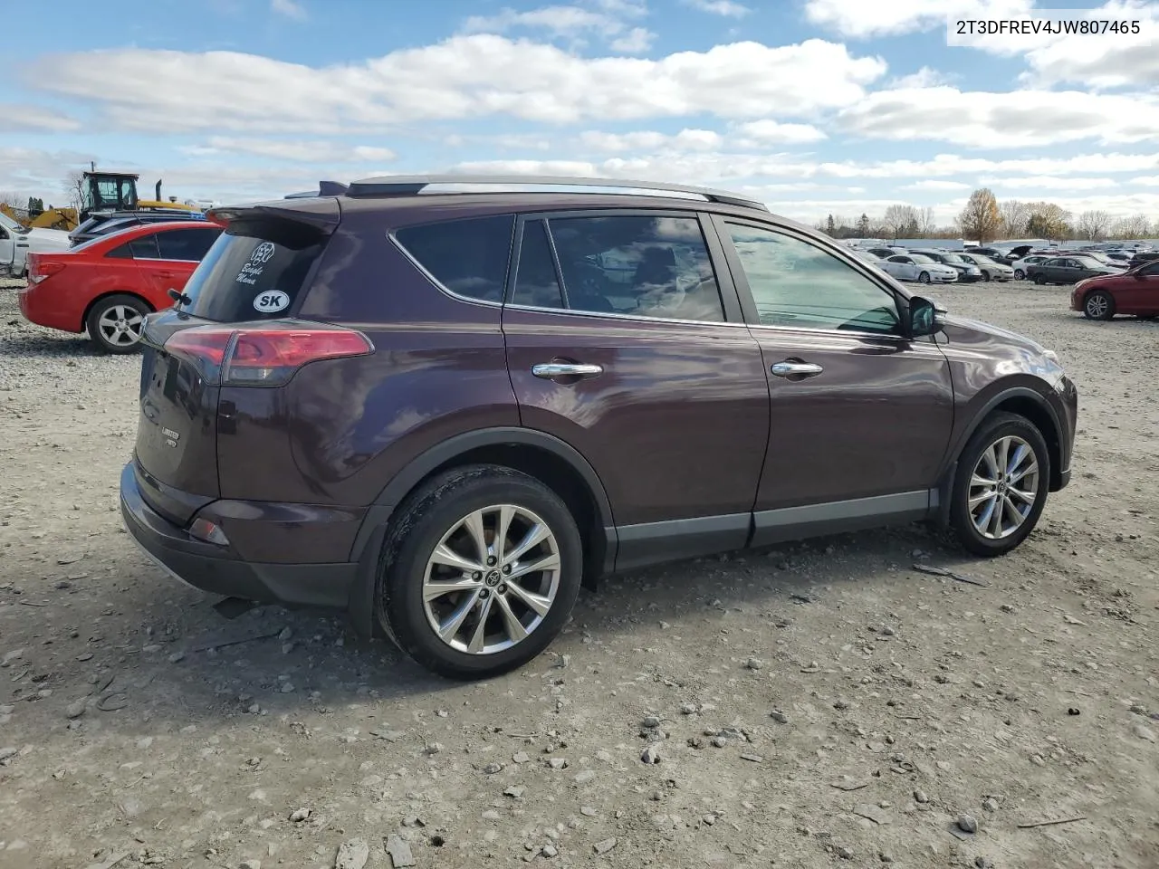 2018 Toyota Rav4 Limited VIN: 2T3DFREV4JW807465 Lot: 79744314