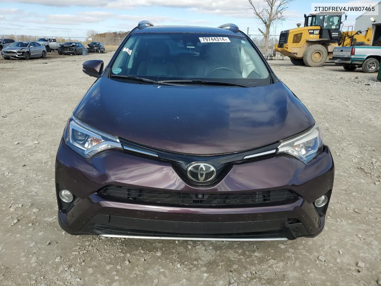 2018 Toyota Rav4 Limited VIN: 2T3DFREV4JW807465 Lot: 79744314