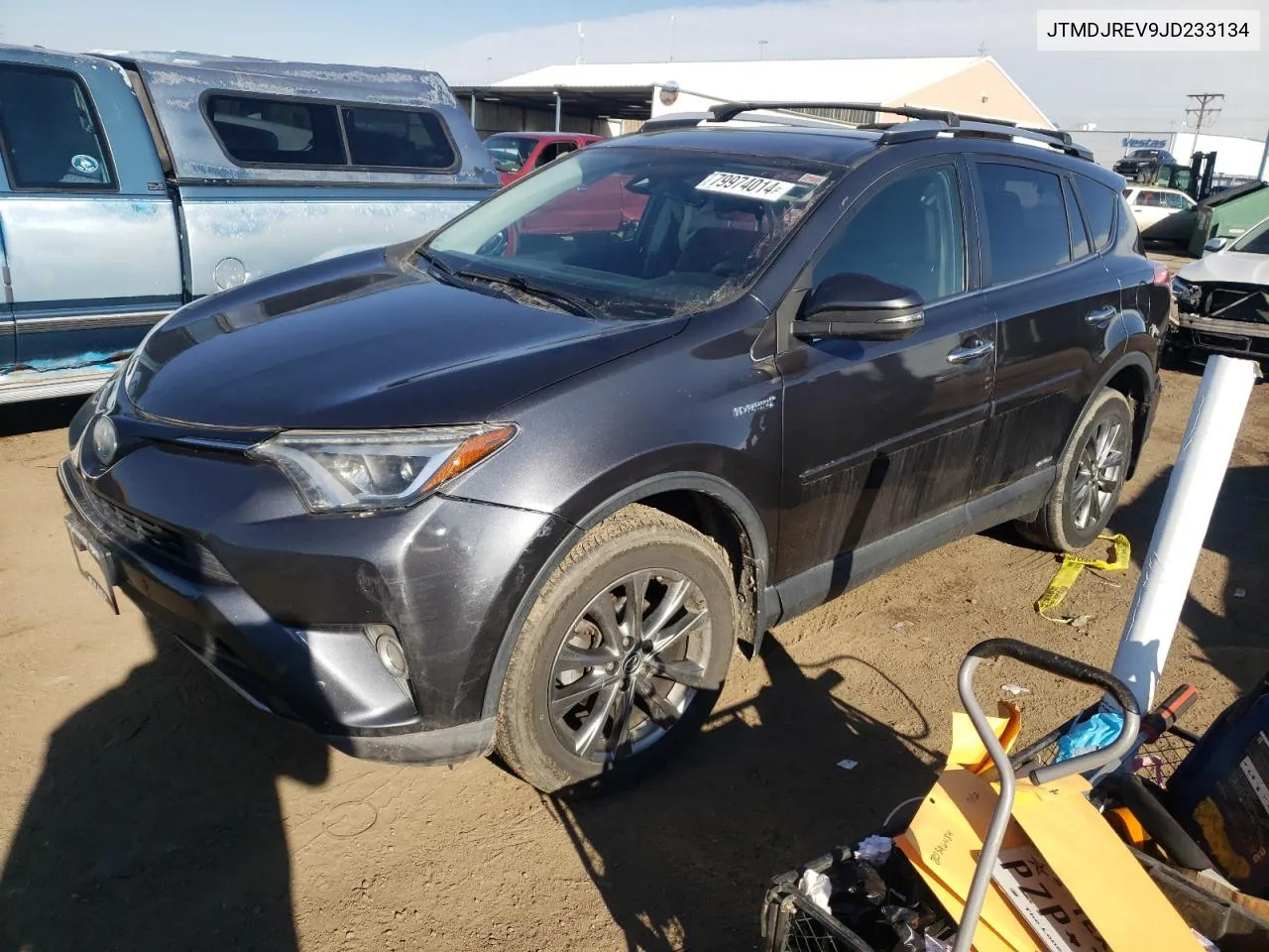 2018 Toyota Rav4 Hv Limited VIN: JTMDJREV9JD233134 Lot: 79974014