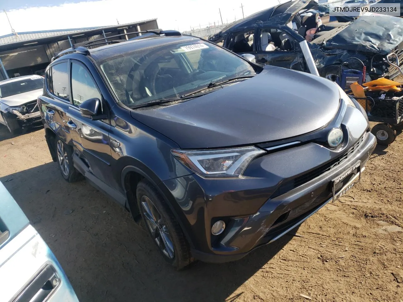 2018 Toyota Rav4 Hv Limited VIN: JTMDJREV9JD233134 Lot: 79974014