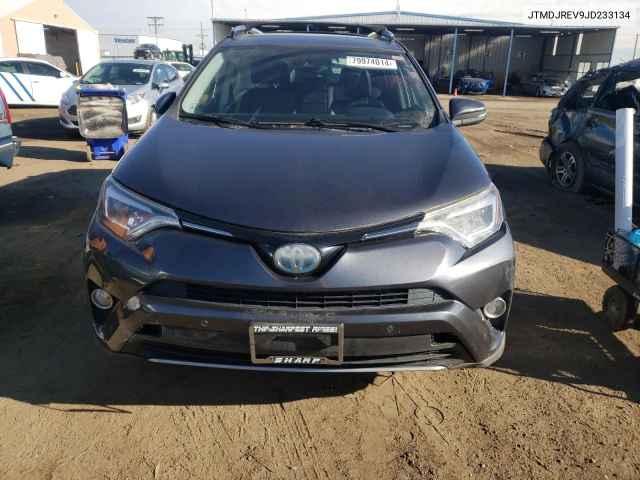 2018 Toyota Rav4 Hv Limited VIN: JTMDJREV9JD233134 Lot: 79974014