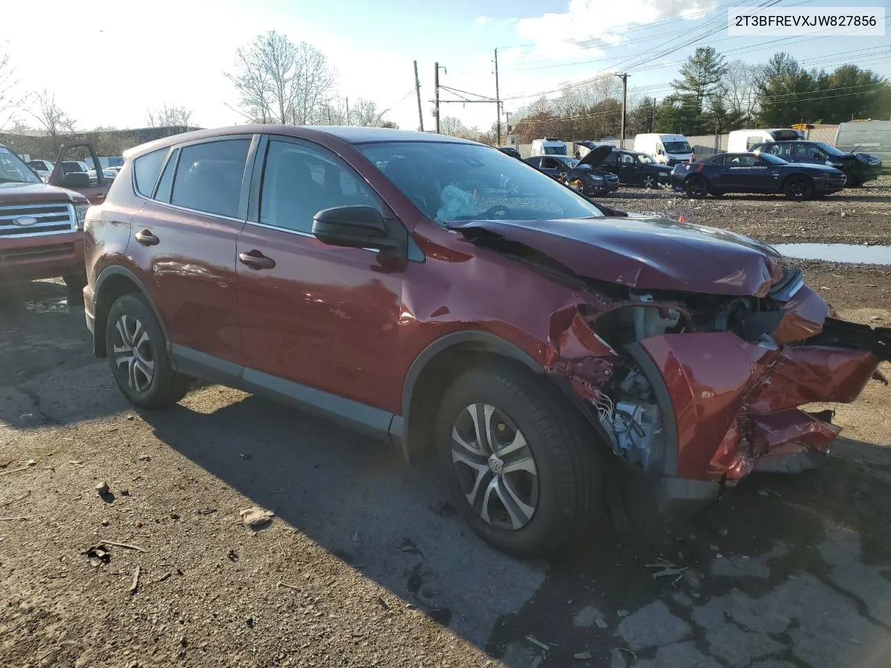 2018 Toyota Rav4 Le VIN: 2T3BFREVXJW827856 Lot: 80261824