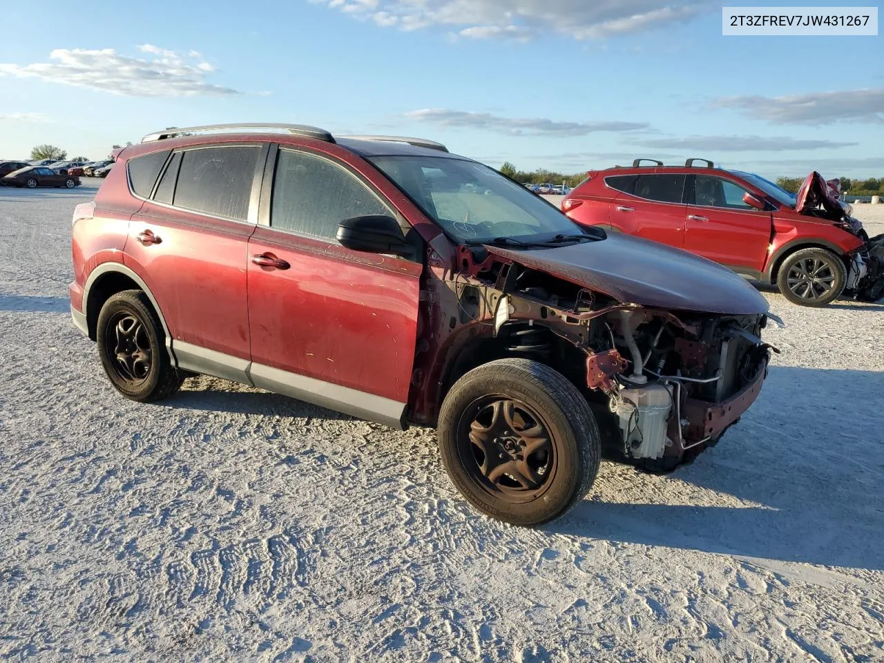 2018 Toyota Rav4 Le VIN: 2T3ZFREV7JW431267 Lot: 80555484