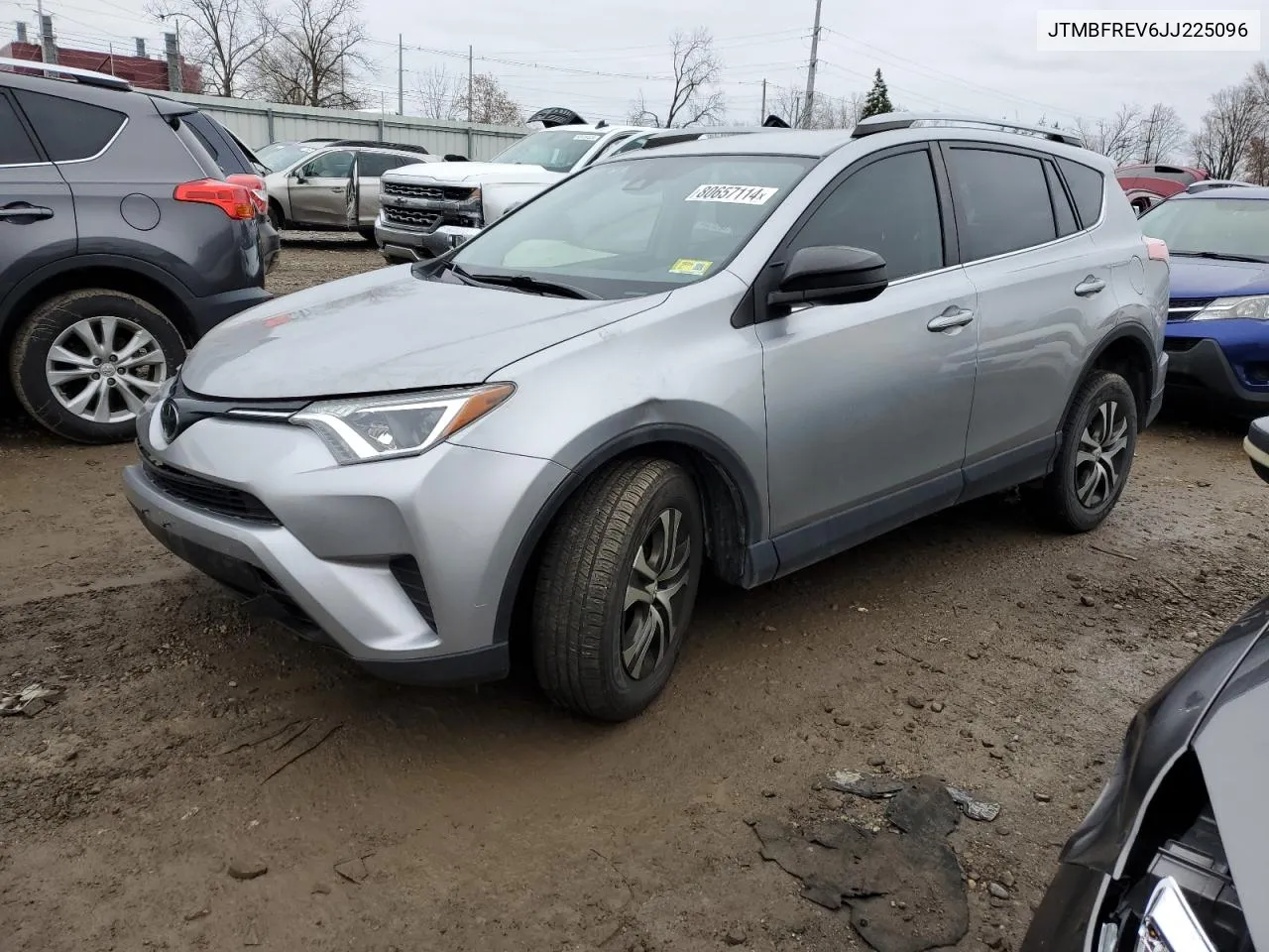 2018 Toyota Rav4 Le VIN: JTMBFREV6JJ225096 Lot: 80657114