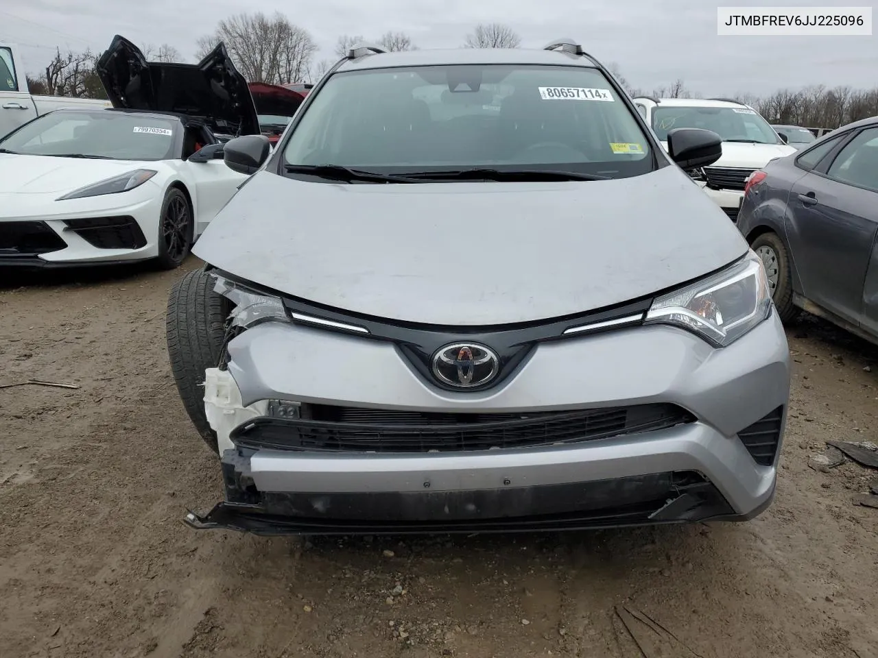 2018 Toyota Rav4 Le VIN: JTMBFREV6JJ225096 Lot: 80657114