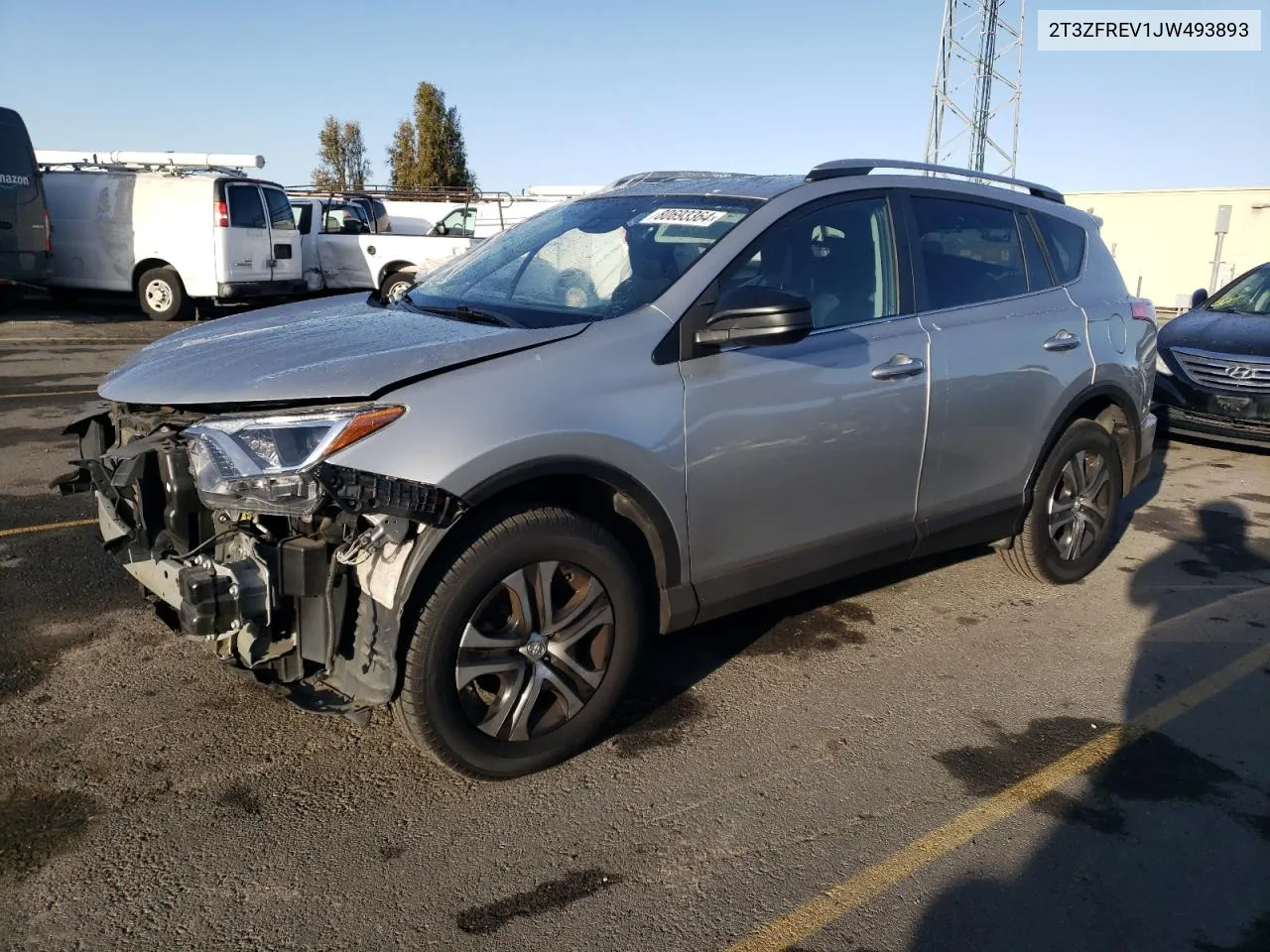 2018 Toyota Rav4 Le VIN: 2T3ZFREV1JW493893 Lot: 80693364