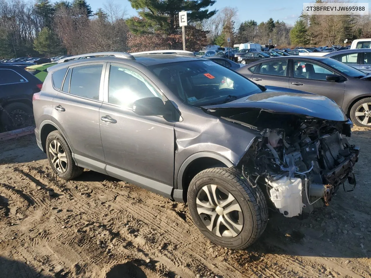 2018 Toyota Rav4 Le VIN: 2T3BFREV1JW695988 Lot: 81026074