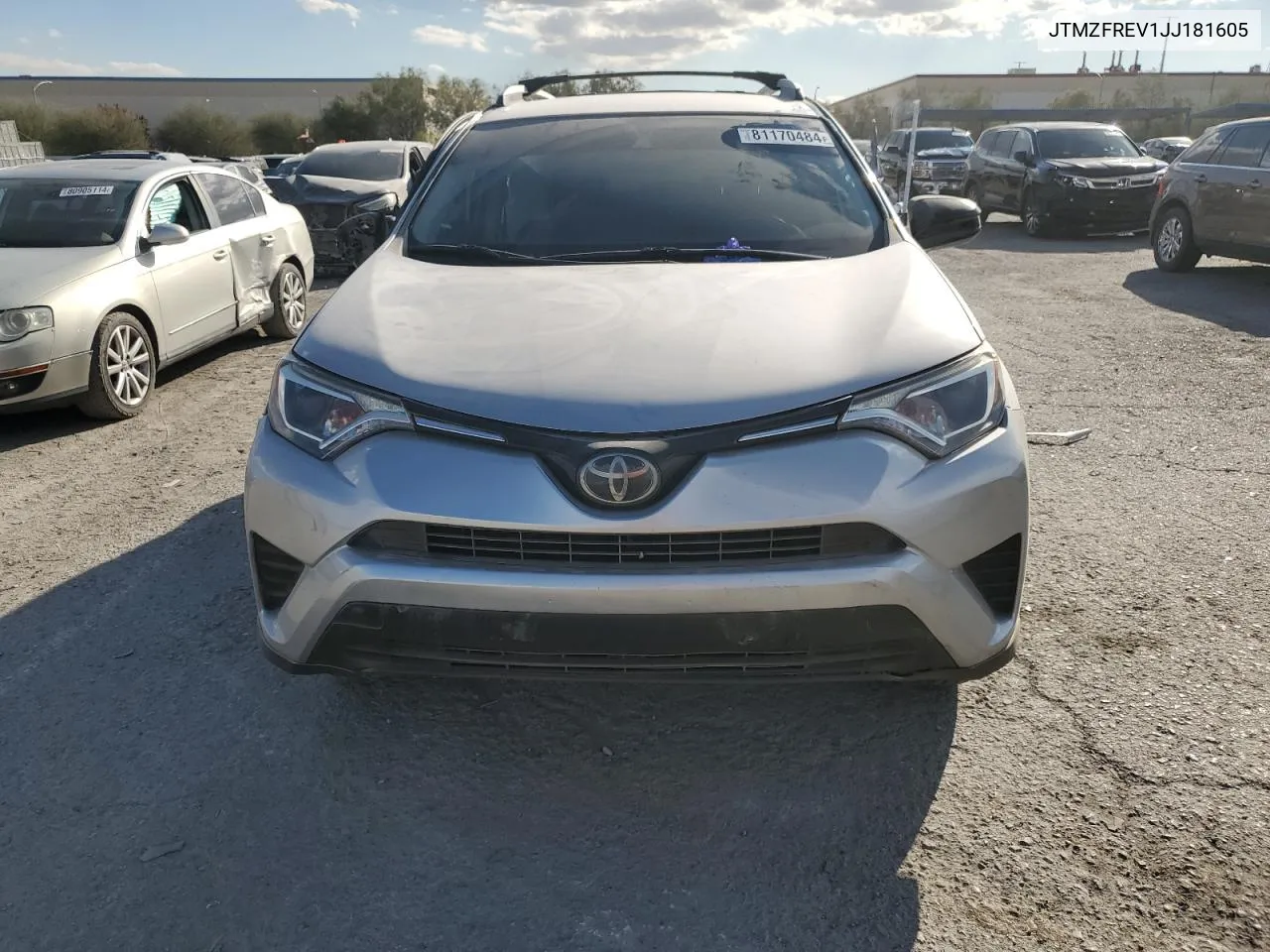 2018 Toyota Rav4 Le VIN: JTMZFREV1JJ181605 Lot: 81170484