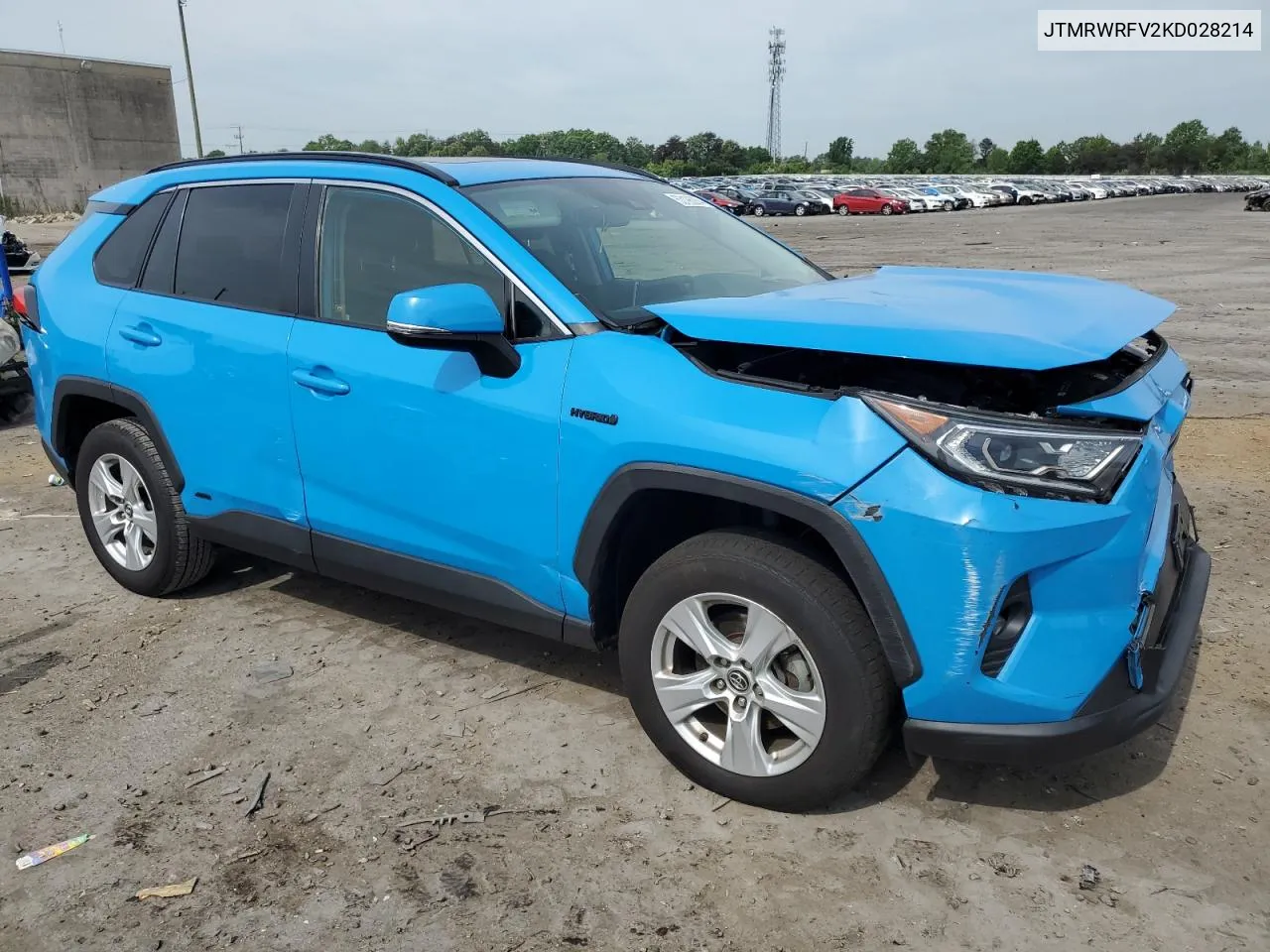 2019 Toyota Rav4 Xle VIN: JTMRWRFV2KD028214 Lot: 53196264