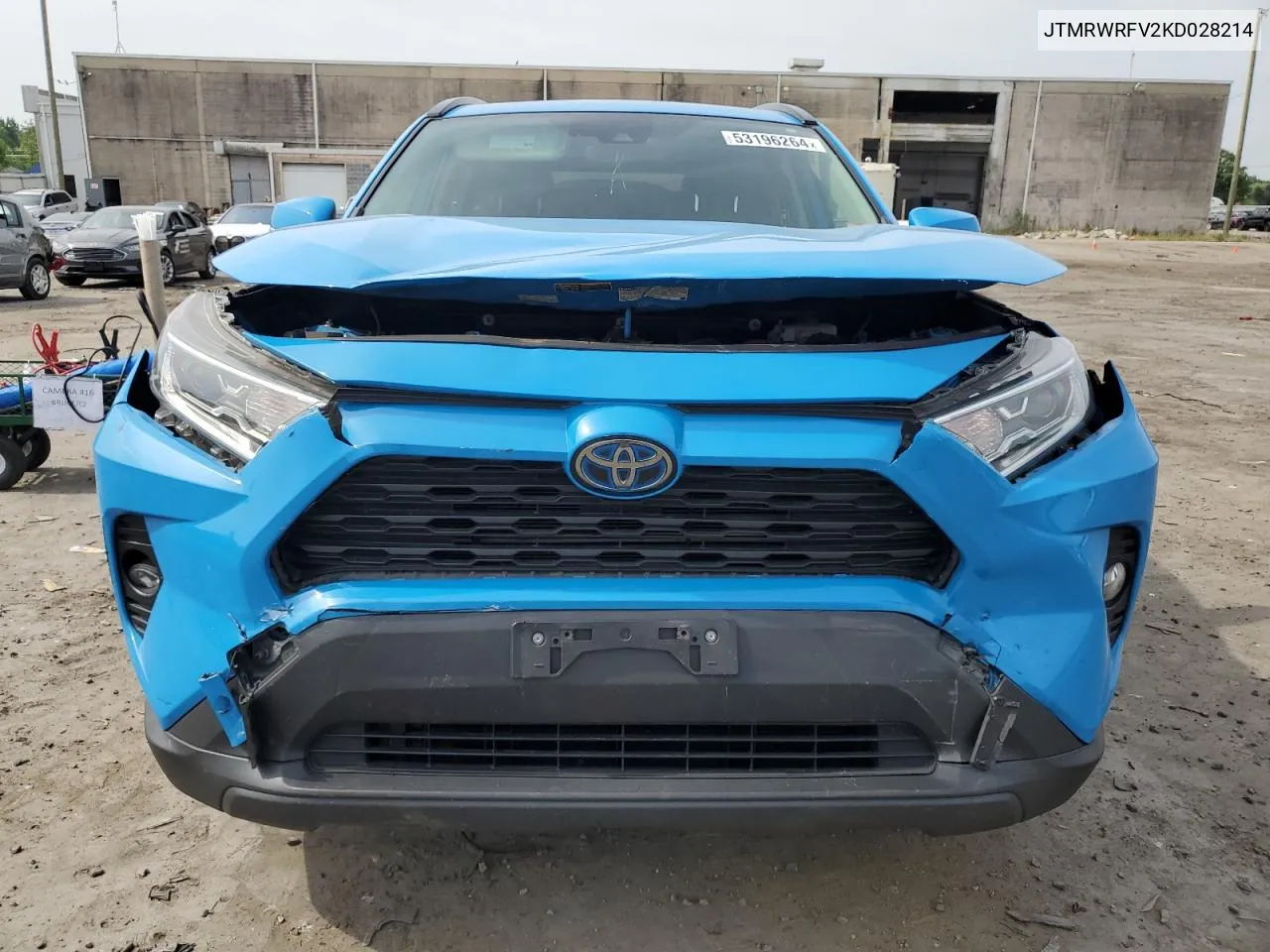 2019 Toyota Rav4 Xle VIN: JTMRWRFV2KD028214 Lot: 53196264